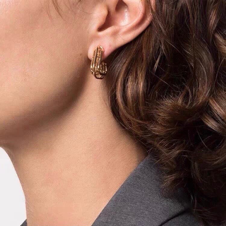 Bottega Veneta Outline Hoop Earrings